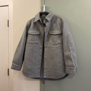 H&M Light Gray Shirt Jacket